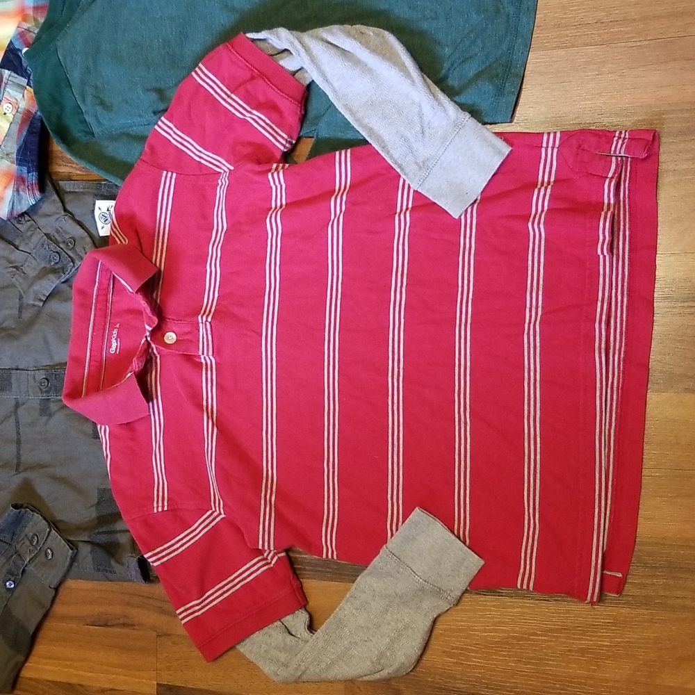 Bundle of Boy's Long Sleeve Shirts, Size Large - Picture 6 of 13